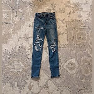 American eagle skinny jeans 
Next level stretch 
Size 0
Regular